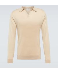 John Smedley - Puck Cotton Polo Sweater - Lyst