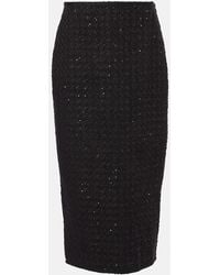 ROTATE BIRGER CHRISTENSEN - Maxi Bouclé Skirt - Lyst