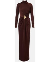 Rebecca Vallance - Embellished Gathered Jersey Gown - Lyst