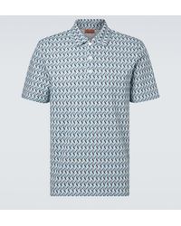 Missoni - Zigzag Cotton Polo Shirt - Lyst