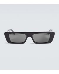 Gucci - Logo Rectangular Sunglasses - Lyst