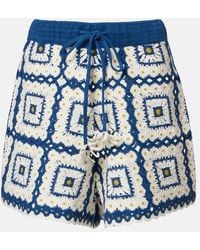 ALÉMAIS - Dolly Crochet Cotton Shorts - Lyst