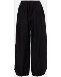 Wardrobe NYC - High-Rise Cotton-Blend Wide-Leg Pants - Lyst