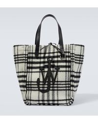 JW Anderson - Belt Checked Tote Bag - Lyst