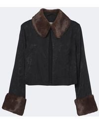 RIXO London - Luanne Jacquard Cropped Jacket - Lyst