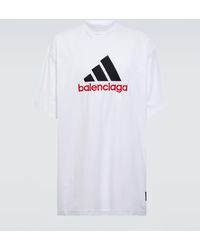 Balenciaga - Camiseta con logo estampado de x adidas - Lyst