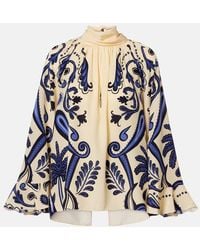 Johanna Ortiz - Paisley Silk Blouse - Lyst