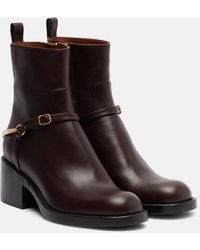 Chloé - Dakota 60 Leather Ankle Boots - Lyst