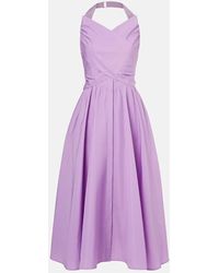 Patou - Midikleid Aus Faille - Lyst
