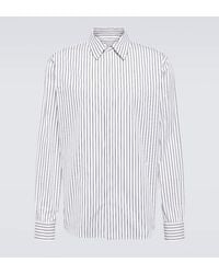 Bottega Veneta - Camisa de algodon a rayas - Lyst