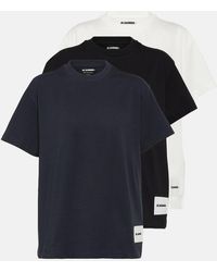 Jil Sander - Set Aus 3 T-Shirts Aus Baumwoll-Jersey - Lyst