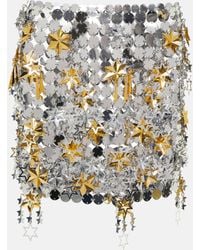 Rabanne - Embellished Miniskirt - Lyst