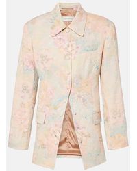 Dries Van Noten - Floral Linen-Blend Jacquard Blazer - Lyst