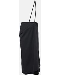 Lemaire - Virgin Wool Wrap Skirt - Lyst