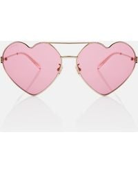 Gucci - Heart Sunglasses - Lyst
