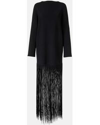 KHAITE - Abito Lungo Paley Con Frange - Lyst