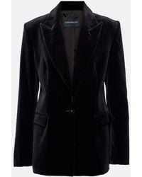 Costarellos - Blazer Azura De Terciopelo De Algodon - Lyst