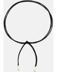 Sophie Buhai - Elegant Shoelace Sterling Silver And Silk Choker - Lyst