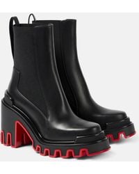 Christian Louboutin - Marchacroche Duna 95 Leather Ankle Boots - Lyst