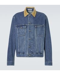 JW Anderson - Corduroy-Trimmed Denim Jacket - Lyst