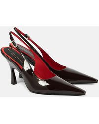 Stella McCartney - Faux Leather Slingback Pumps - Lyst