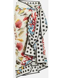 Dolce & Gabbana - Capri Printed Cotton Beach Cover-up - Lyst
