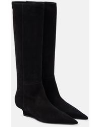 TOTEME - Sharp 40 Suede Knee-High Boots - Lyst