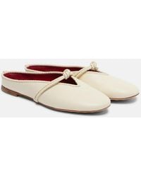 Bottega Veneta - Rosa Leather Mules - Lyst