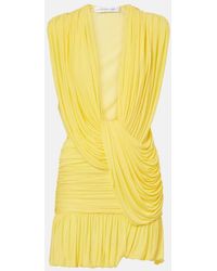 Christopher Esber - Ripple Ruched Draped Jersey Minidress - Lyst