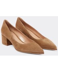 Gianvito Rossi - Piper Suede Pumps - Lyst
