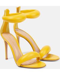 Gianvito Rossi Bijoux 105 Leather Sandals - Yellow