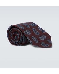 Etro - Paisley Jacquard Silk Tie - Lyst
