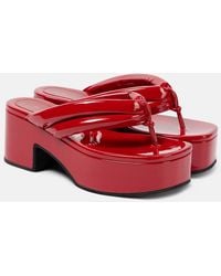 Dries Van Noten - 60 Patent Leather Thong Sandals - Lyst