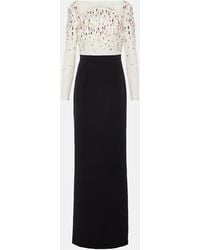 Safiyaa - Racha Embroidered Gown - Lyst