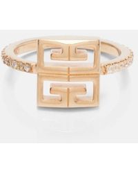 Givenchy - Bague 4G A Cristaux Swarovski - Lyst