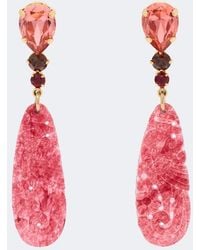 Jennifer Behr - Corinna Embellished Drop Earrings - Lyst