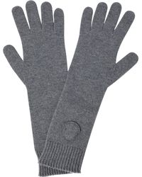 Moncler Wool And Cashmere Gloves - Grey