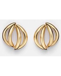 Jennifer Fisher - Abstract Line Small 10Kt-Plated Earrings - Lyst