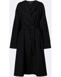 Gucci - Gg Belted Wool And Silk Wrap Coat - Lyst