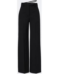 Tom Ford - Belted Wool Wide-Leg Pants - Lyst