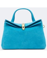 Jacquemus - Valerie Small Suede Top-Handle Bag - Lyst