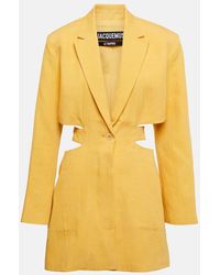 Jacquemus - La Robe Bari Mini Blazer Dress, Brand Size 38 (Us - Lyst