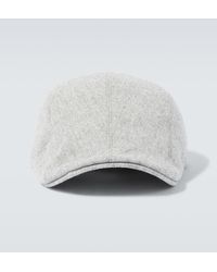 Brunello Cucinelli - Casquette Brodee En Laine Vierge - Lyst