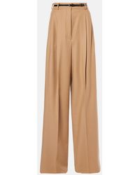 Sportmax - Kiens12 Wool-Blend Wide-Leg Pants - Lyst