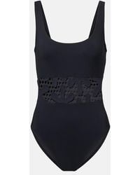 Karla Colletto - Floral Cutout Swimsuit - Lyst