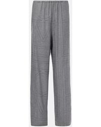 TOTEME - Pantalon De Pijama Monogram De Franela - Lyst