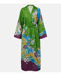 ALÉMAIS - Nanci Printed Linen Shirt Dress - Lyst