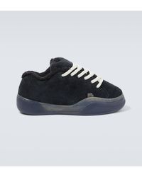 ERL - Vamps Skate Terry-trimmed Suede Sneakers - Lyst