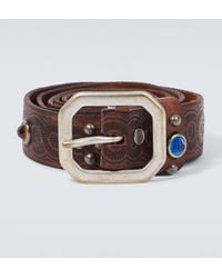 RRL - Rasco Embellished Leather Belt - Lyst