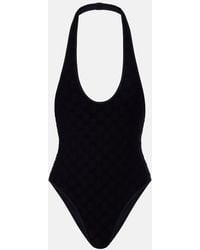Gucci - Gg Terry-Trimmed Jersey Swimsuit - Lyst